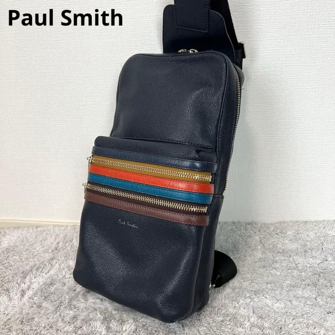 Paul Smith ポールスミス ボディバッグ ネイビー系 ワンショルダー
