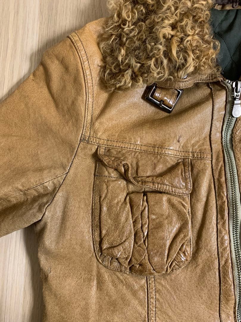 TORNADO MART 00s ファー レザージャケット fur jacket
