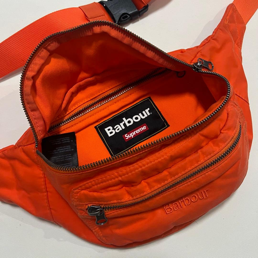 supreme × barbour waist bag シュプリーム バブアー