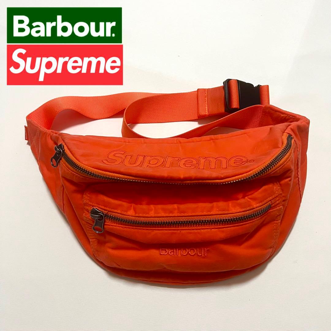 supreme × barbour waist bag シュプリーム バブアー