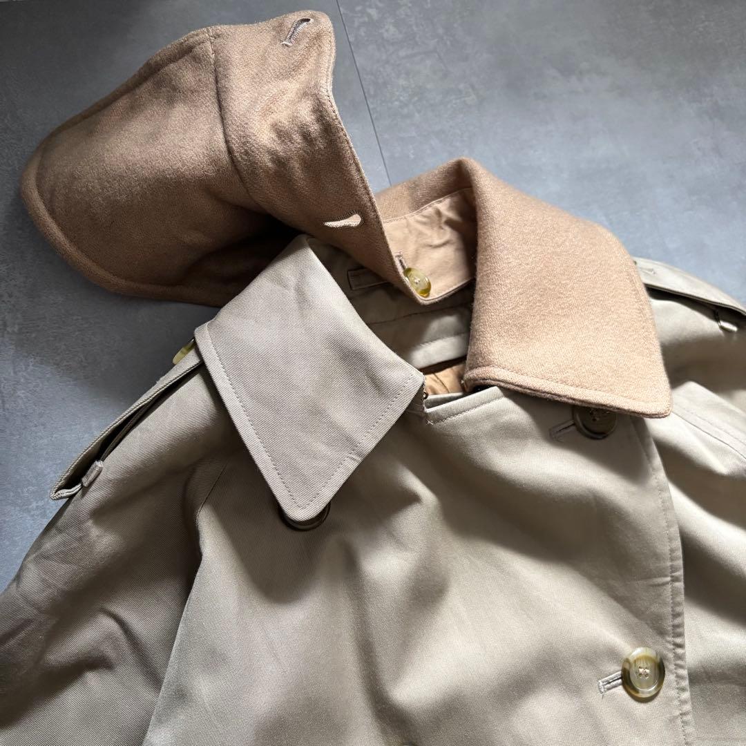 極上　80s Burberry バーバリー　トレンチコート　ベージュ　3点完品
