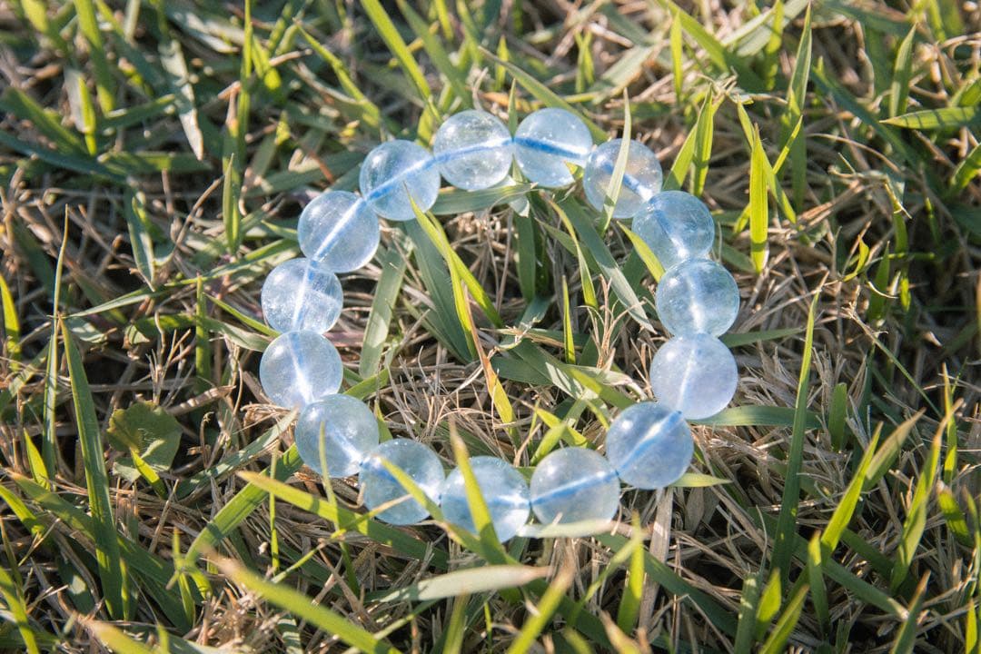 天然石ブレスレット　アクアマリン