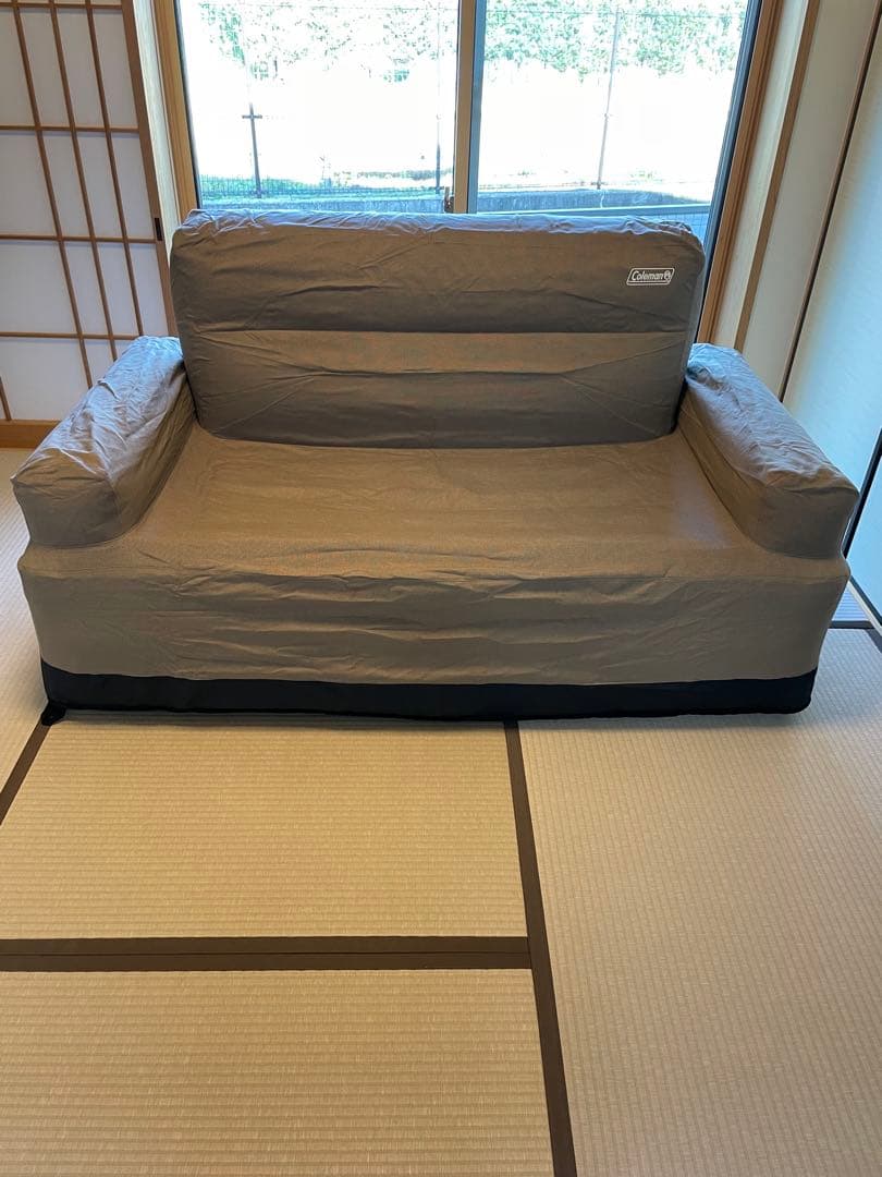 【極美品】コールマン エアカウチ ダブル　屋外未使用