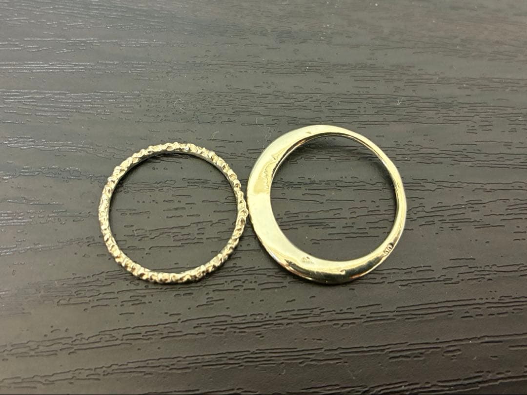 KAORU リング　k10 グリーンゴールド