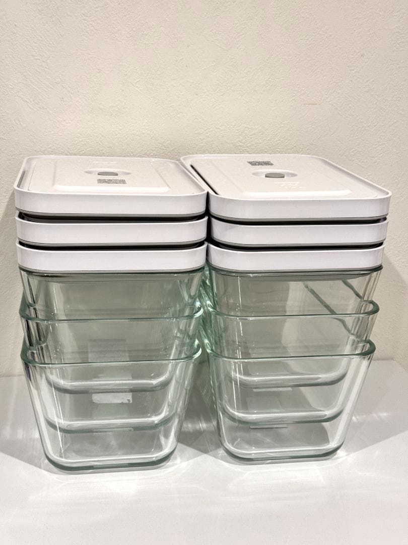 6個 Lサイズ ツヴィリング 真空ガラスコンテナ 耐熱保存容器 Zwilling