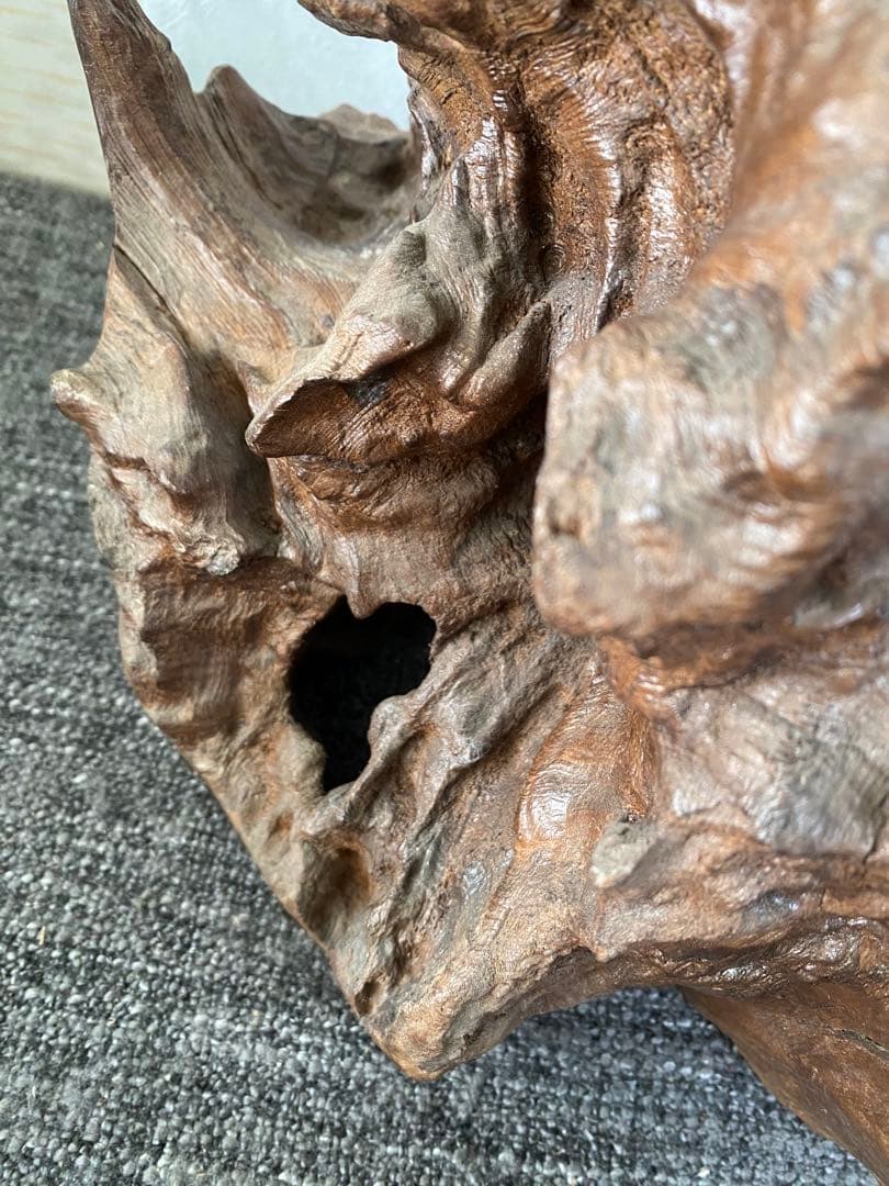 木像木彫り　福禄寿　寿老人　七福神　縁起物　置物　骨董