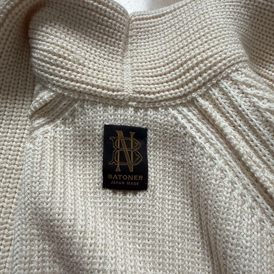【りえぽんさん専用】BATONER バトナー　オフホワイト　カーディガン