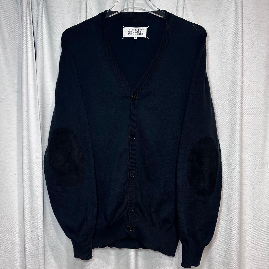 【美品】Maison Margiela エルボーパッチ ニット カーディガン