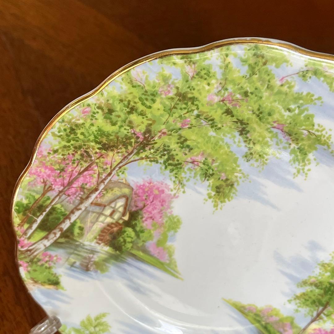 【英国ビンテージ】ロイヤルアルバート★The Old Mill★ケーキ皿