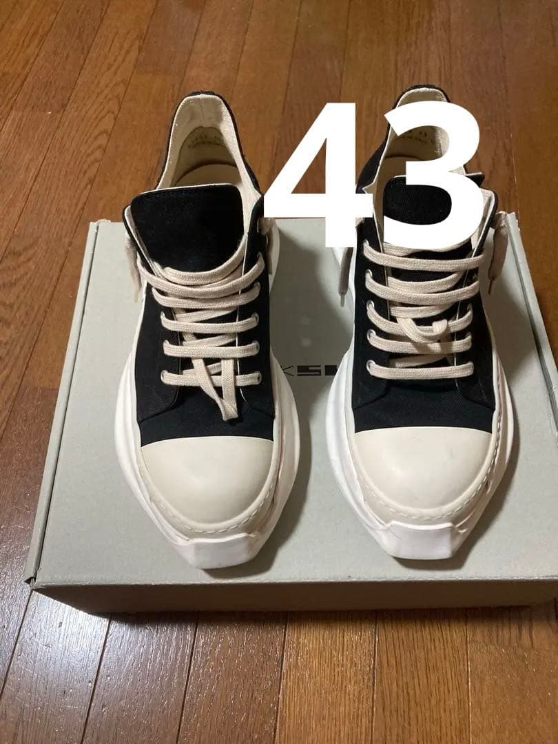 Rick owens DRKSHDW アブストラクト　ブラック　43