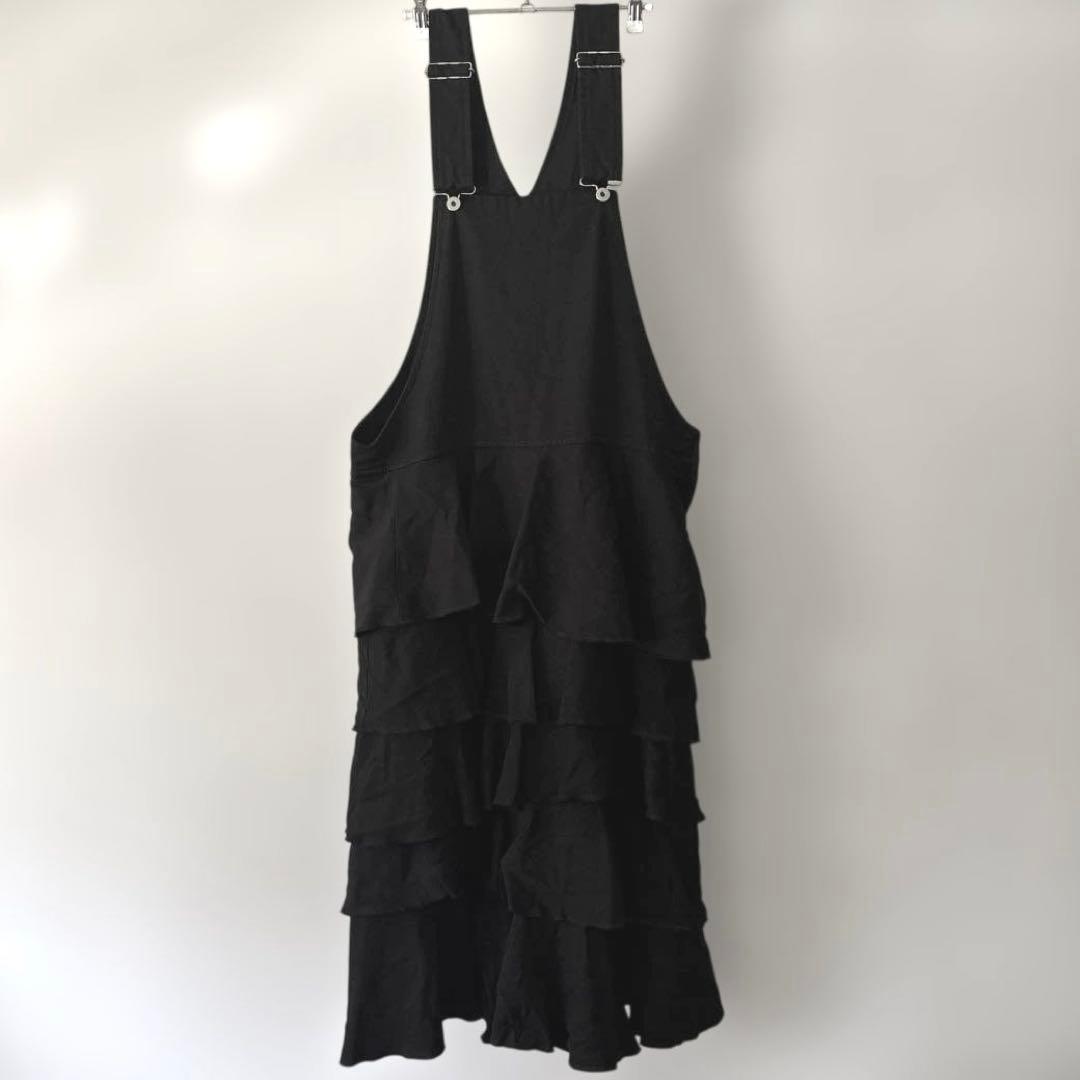 最終価格）ブラックコムデギャルソン　ラッフルオーバーオール