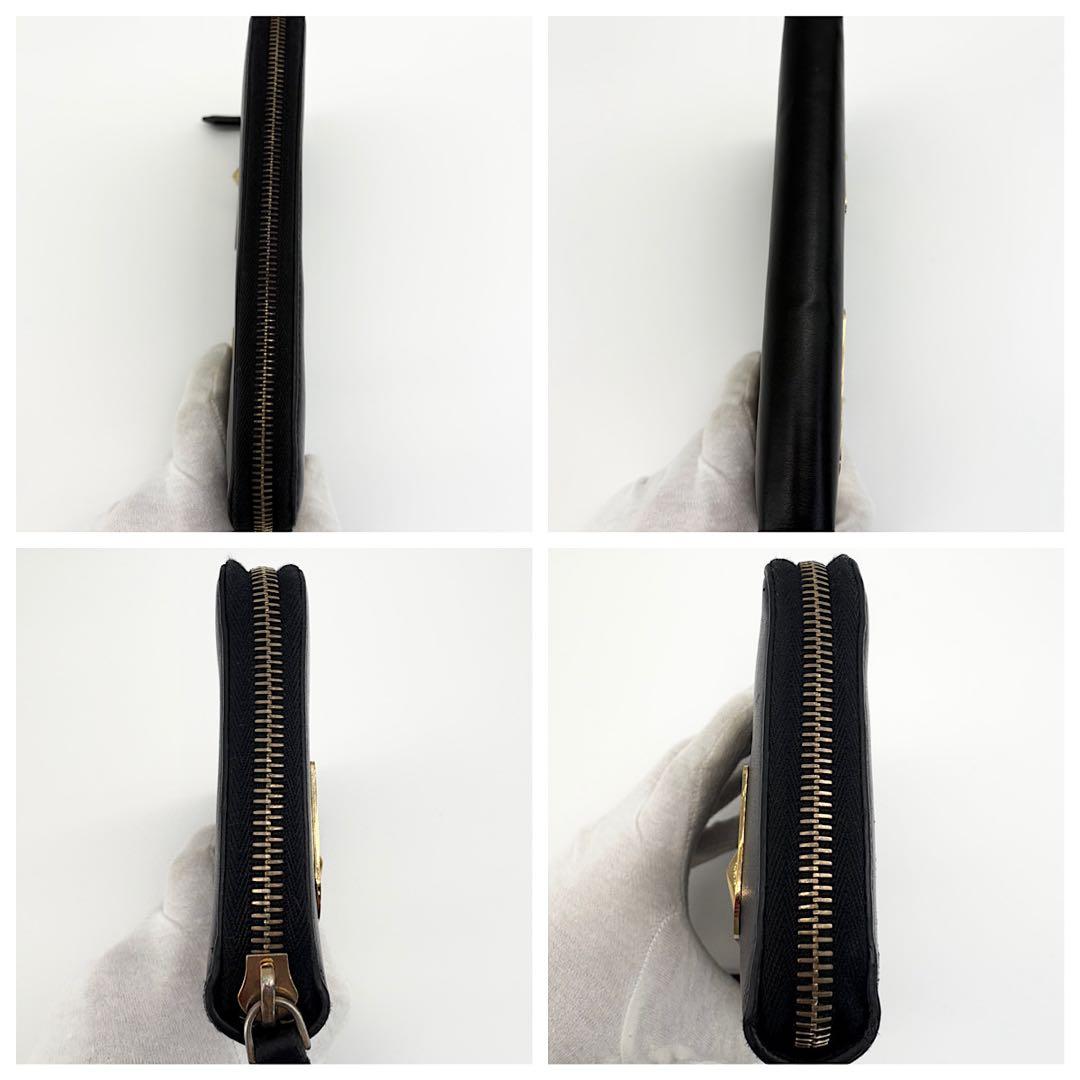 【美品】FENDI　長財布　ラウンドファスナー　バグズ　モンスター