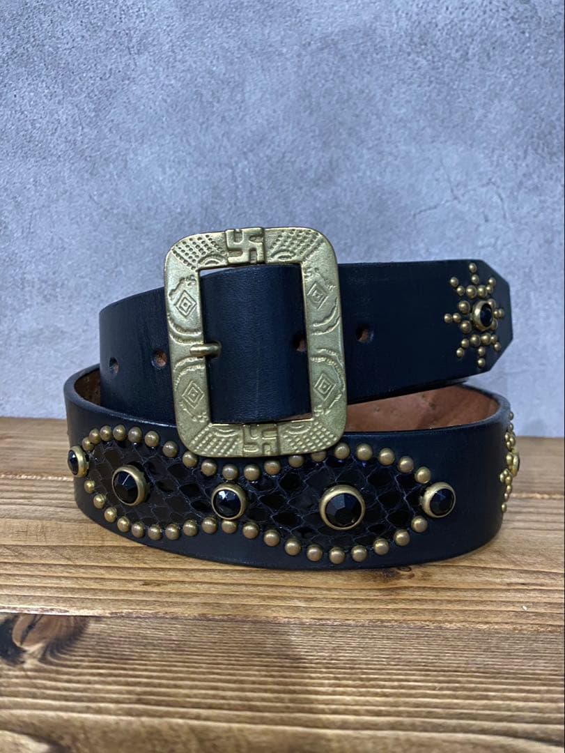 011 boss フォロー割 W34 スタッズ ベルト