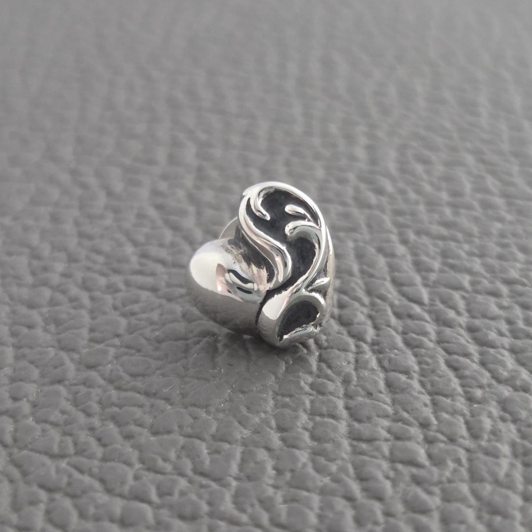 CHROME HEARTS クロムハーツ ハート スタッドピアス（片耳用）