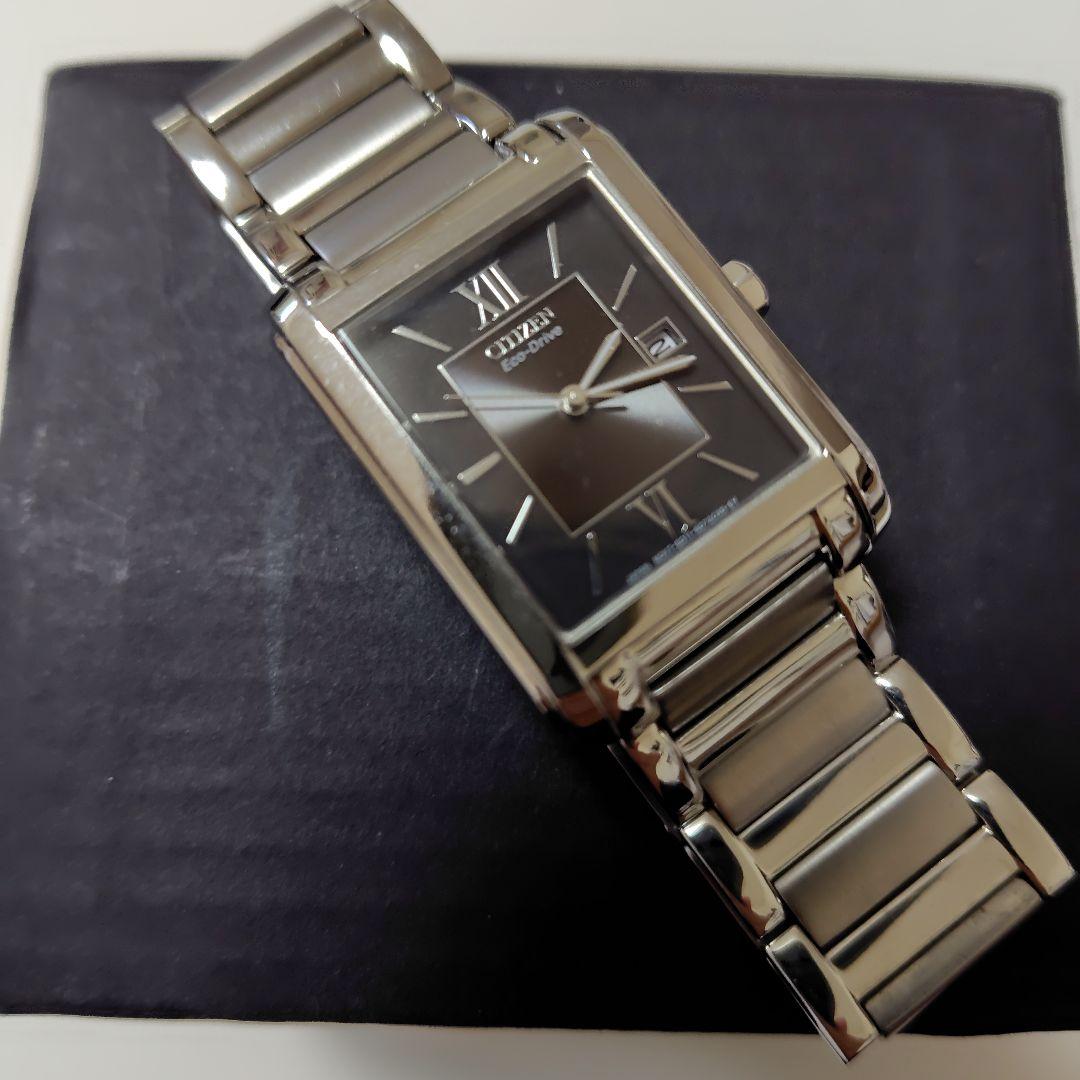 【ソーラー発電】CITIZEN FRA59-2431 四角スクエア型がおしゃれ！