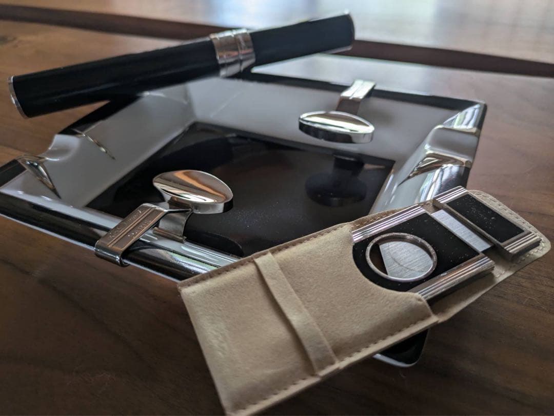 喫煙具・ライター Rare S.T Dupont Paris Cigar Ashtray Set!