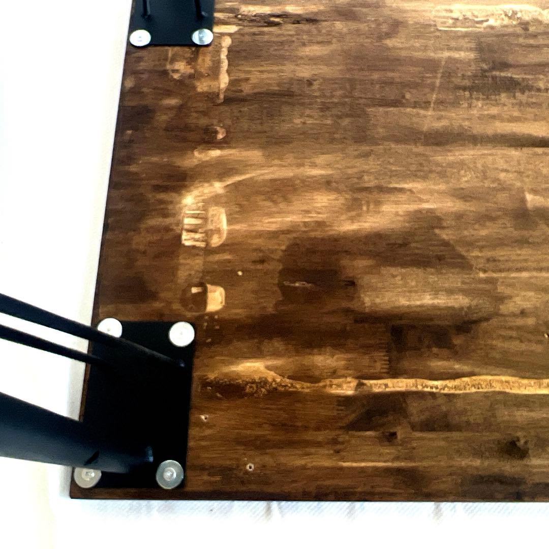 小ぶりな木の天板テーブル・作業台・85×55・高さ71.5cm