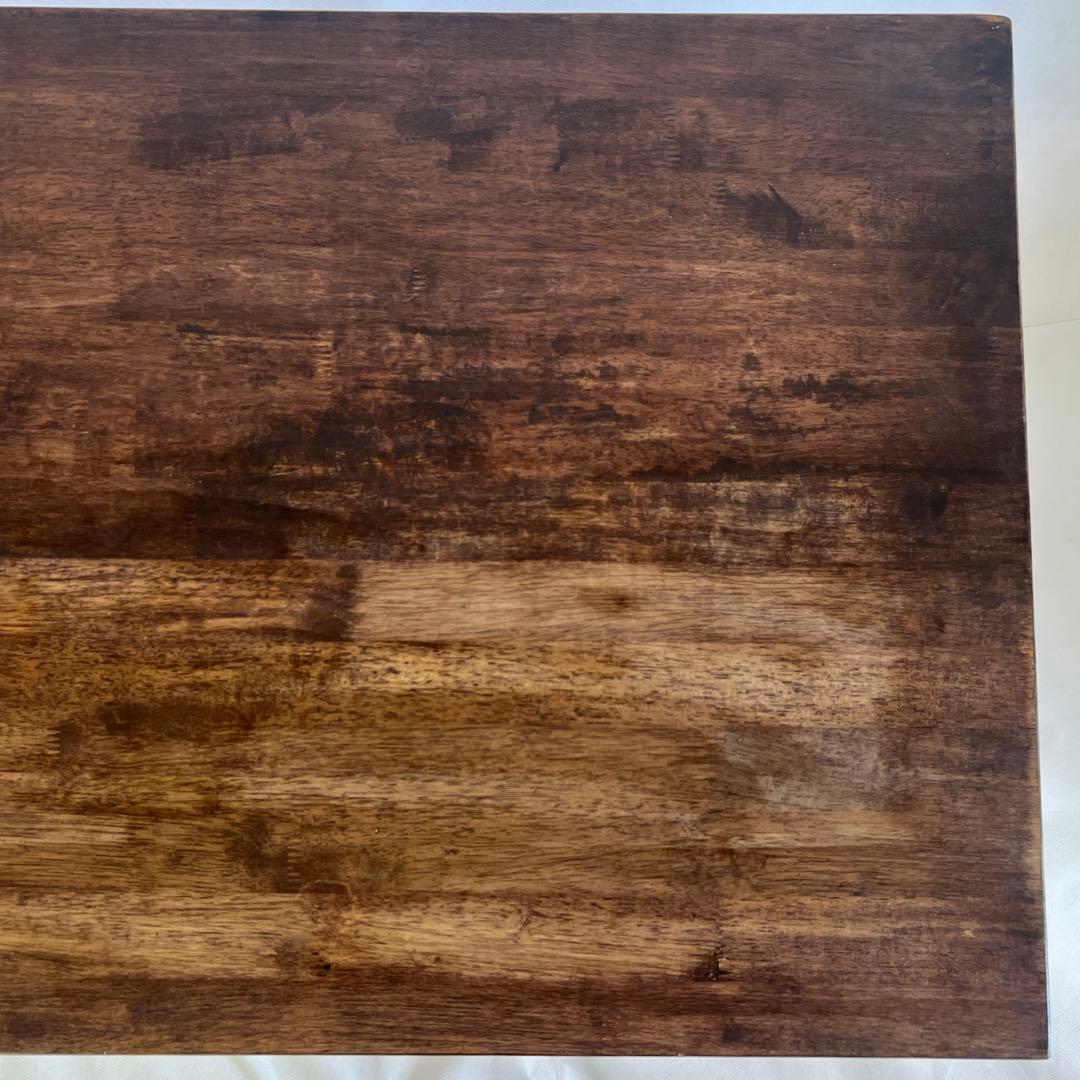小ぶりな木の天板テーブル・作業台・85×55・高さ71.5cm