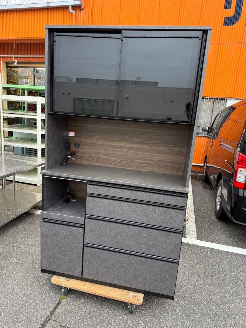 ほぼ未使用　レンジボード　松田家具　ガバーナ　幅117cm 側面傷