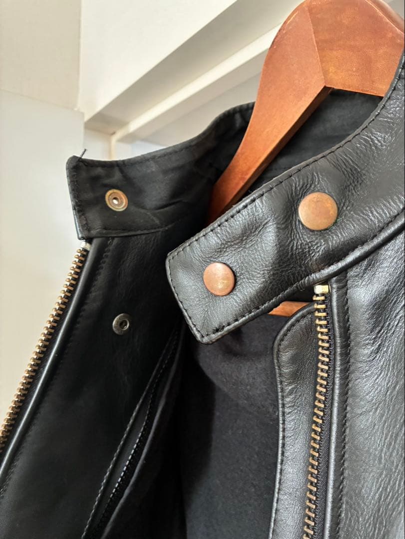 vanson leathers シングルライダースジャケット 36 ブラック