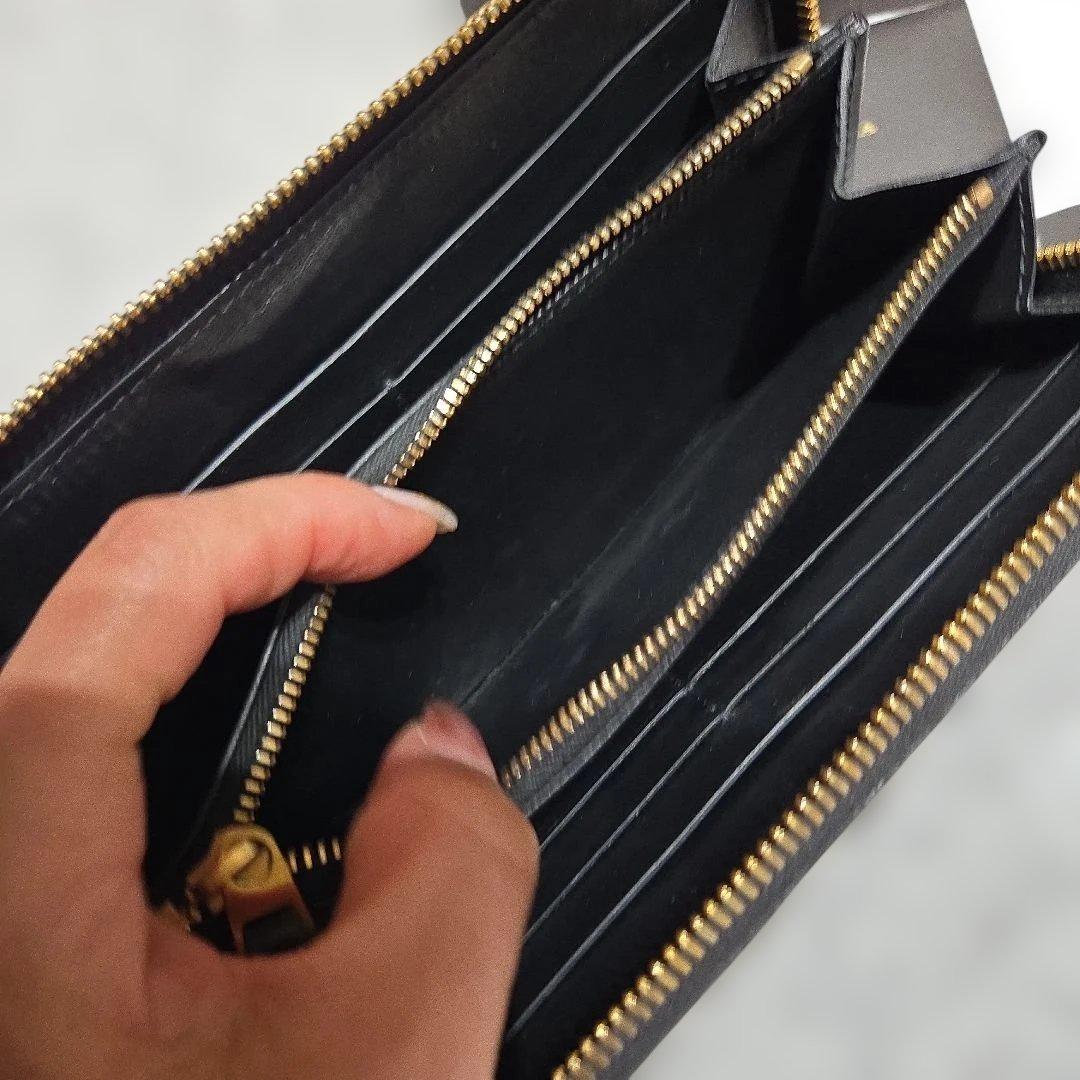 Bottega Veneta ブラックレザー 長財布　美品
