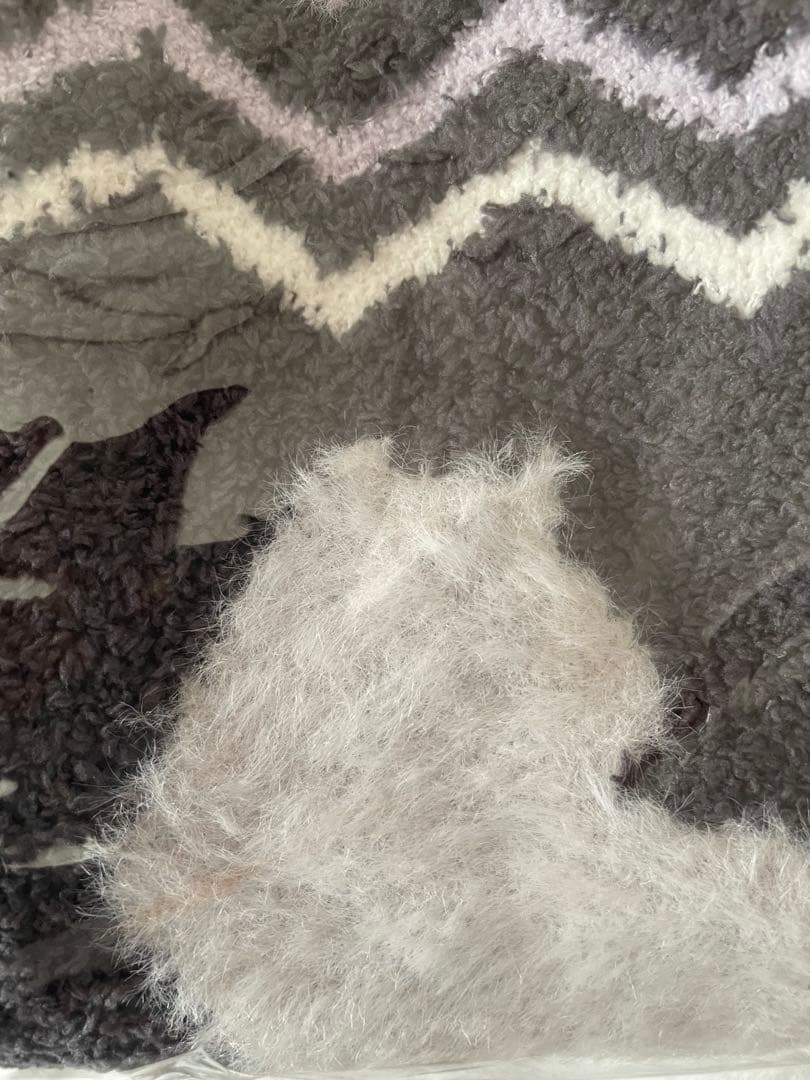 ジェラートピケ CATジャガード衿付きカーディガン　DGRY新品タグ付き