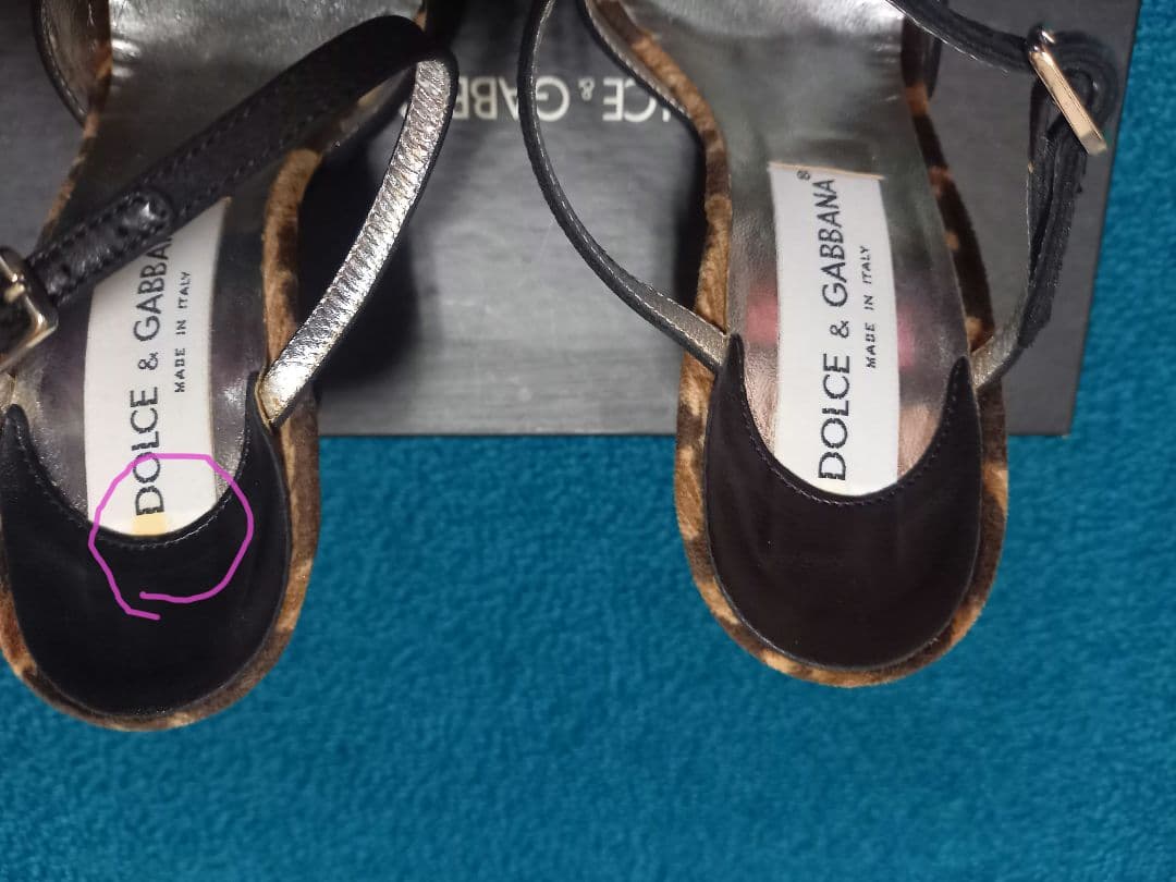 Dolce & Gabbana ミンク付きサンダル