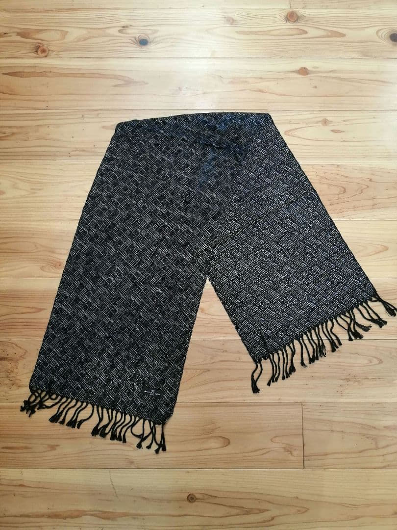 BALENCIAGA　バレンシアガ　ストール　マフラー　ブラック　クリーニング済