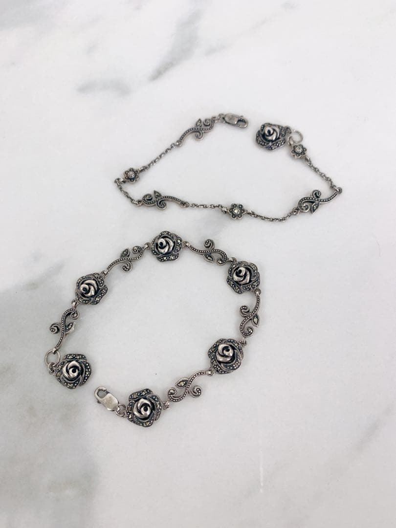 ＊SILVER925 刻印あり　アナスイ　シルバー　ブレスレット　日本セット