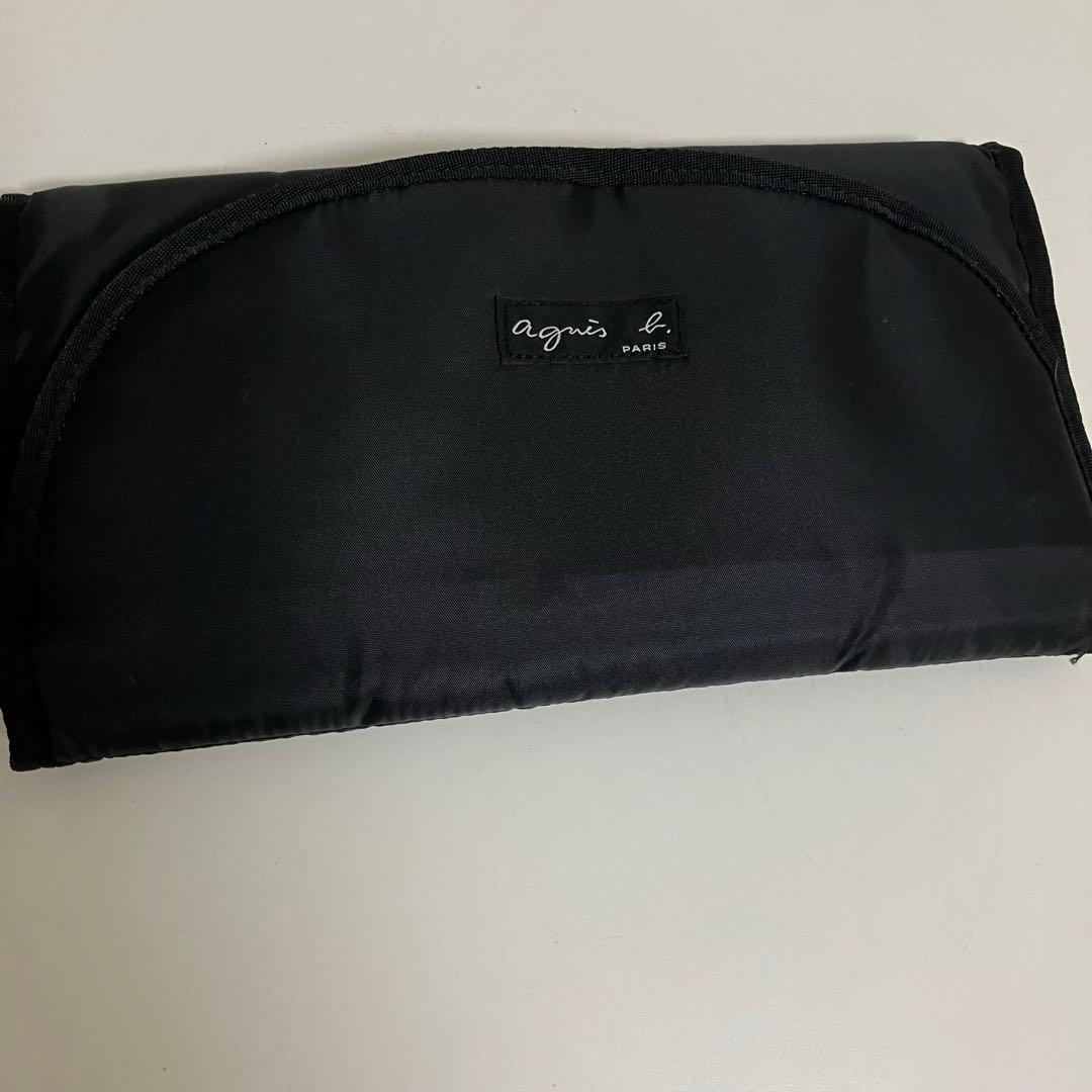 極美品 agnès b. 黒 ナイロン製 マザーズバッグ リュック 定価1.9万