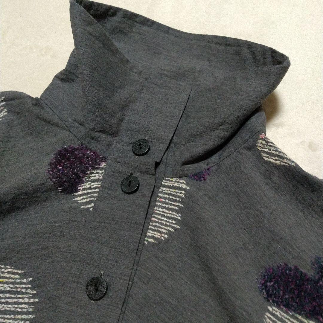 やすやす！　美品　慈雨　センソユニコ　シャツ　ブラウス　グレー