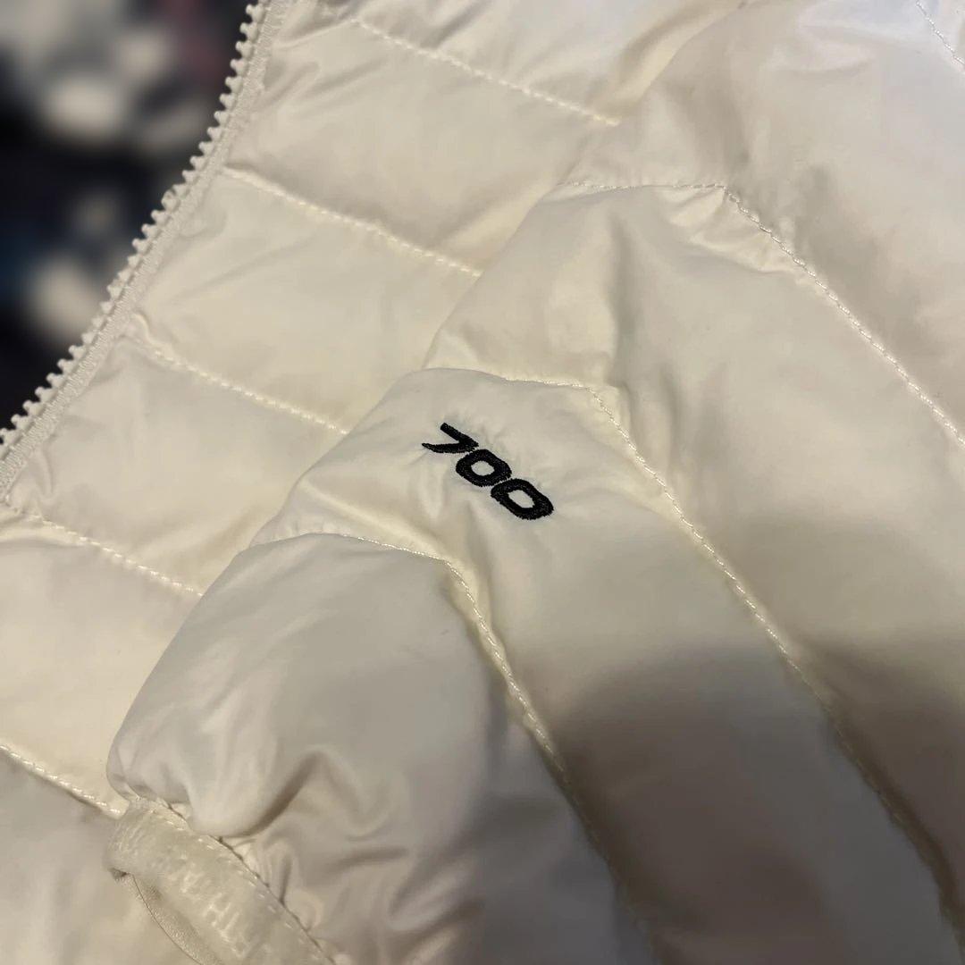 The North Face ダウンジャケット リバーシブル　ホワイト/花柄