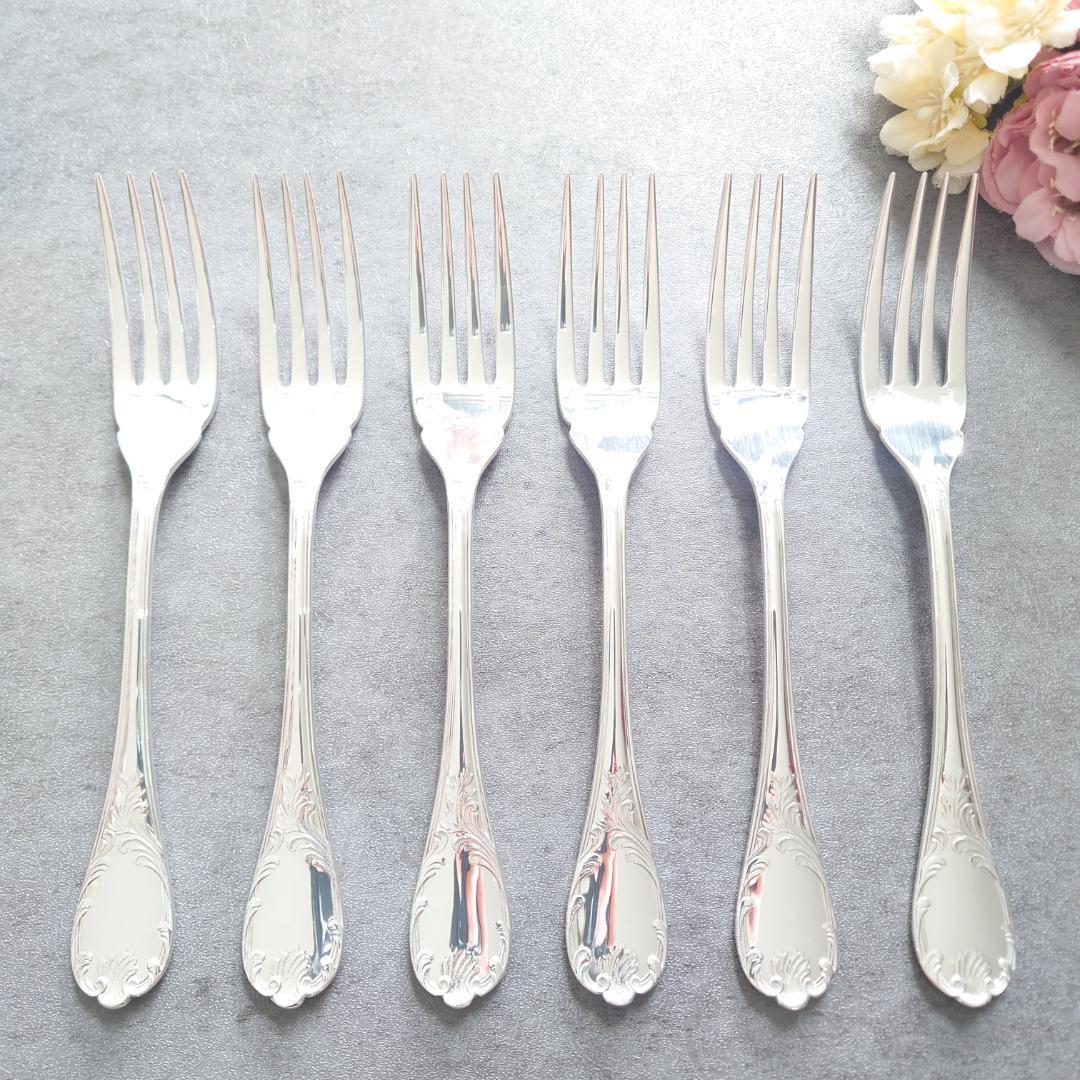 希少 美品 クリストフル マルリー フィッシュフォーク 6点