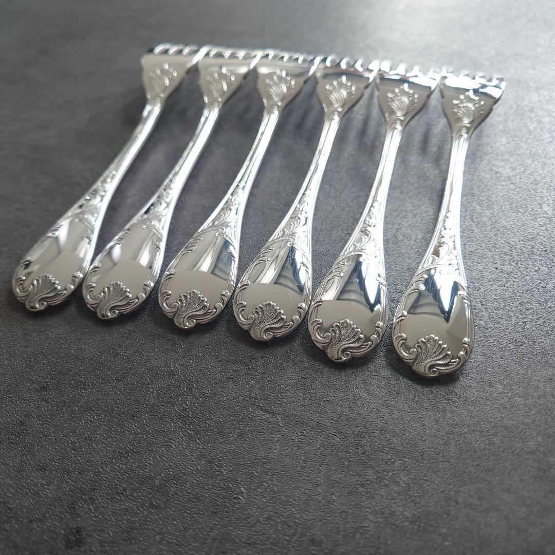 希少 美品 クリストフル マルリー フィッシュフォーク 6点