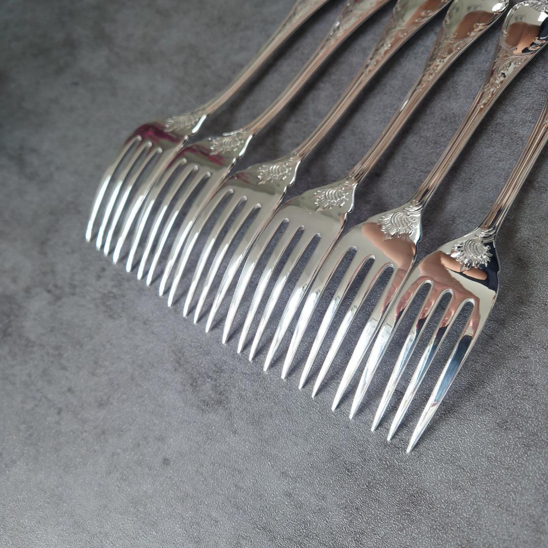 希少 美品 クリストフル マルリー フィッシュフォーク 6点