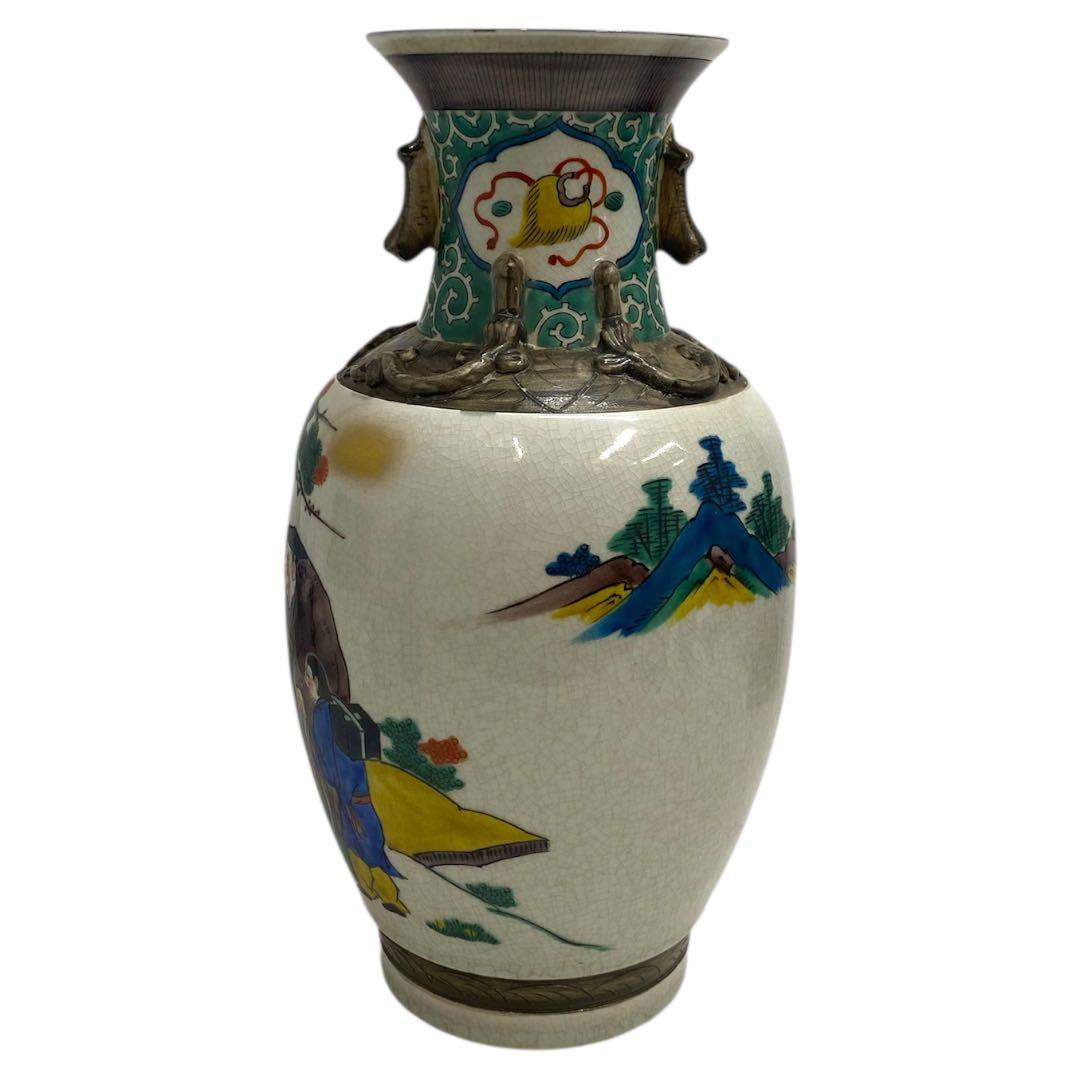 九谷焼　古九谷　秀仙　花瓶　花器　壺　25カ129