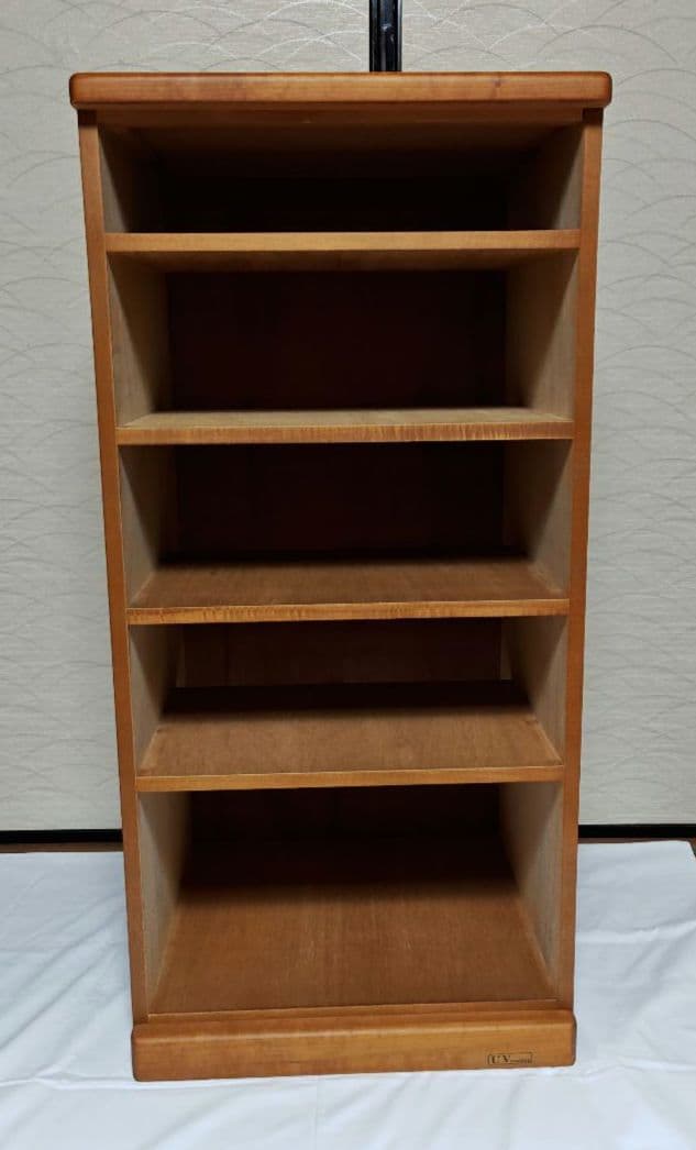 木製 5段チェスト ブラウン