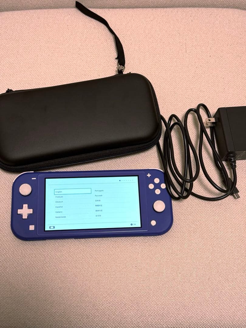 Nintendo Switch Lite 青色 本体 充電器、ケース付き