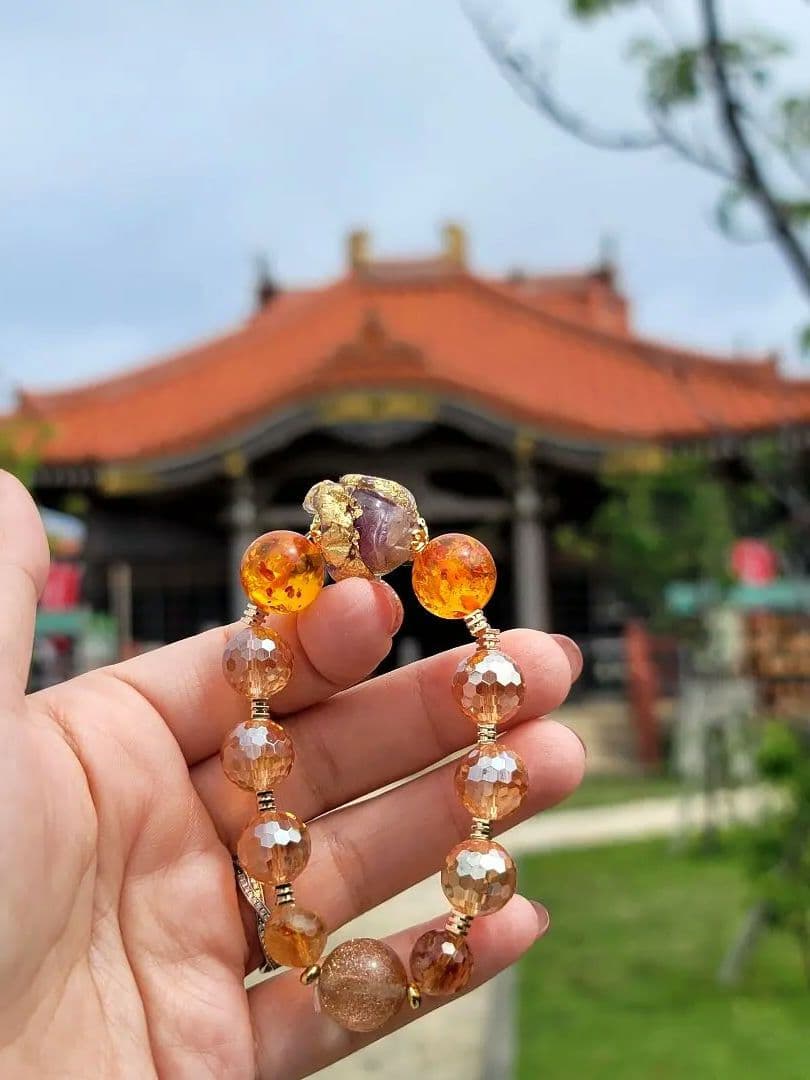 特別品★富を築き理想の人生へ導く黄蛇オルゴブレスレット