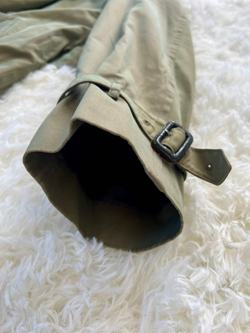 大特価　超希少XLバーバリー　玉虫色トレンチコート ダブル　ノバチェック