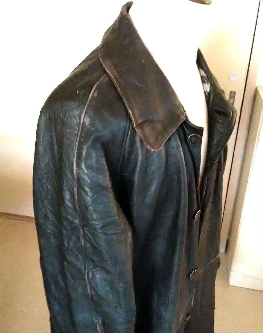 限界最終価格60sVintageフランス軍 ファイヤーマン レザージャケット