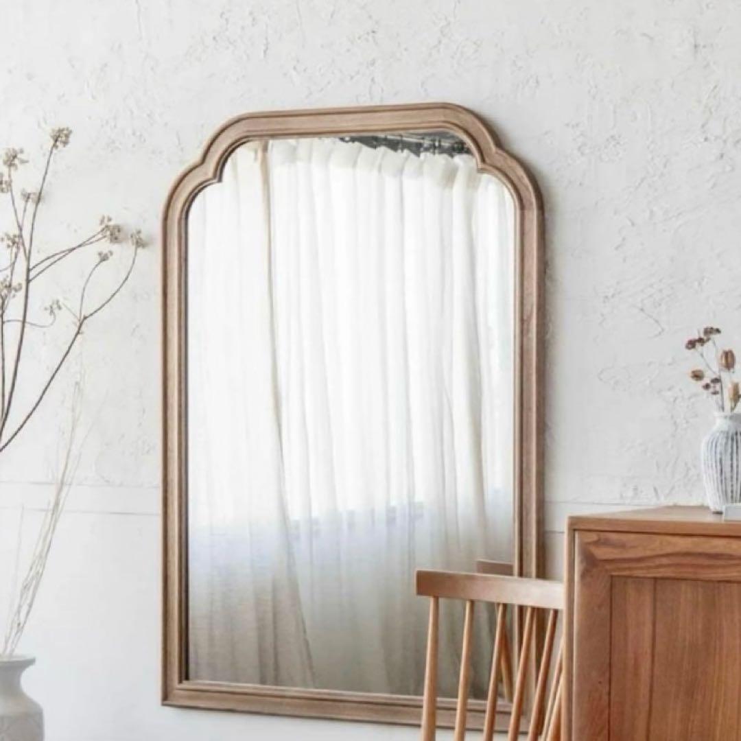 新品　antry ウッドアーチミラー　　カフェ風　アントリー