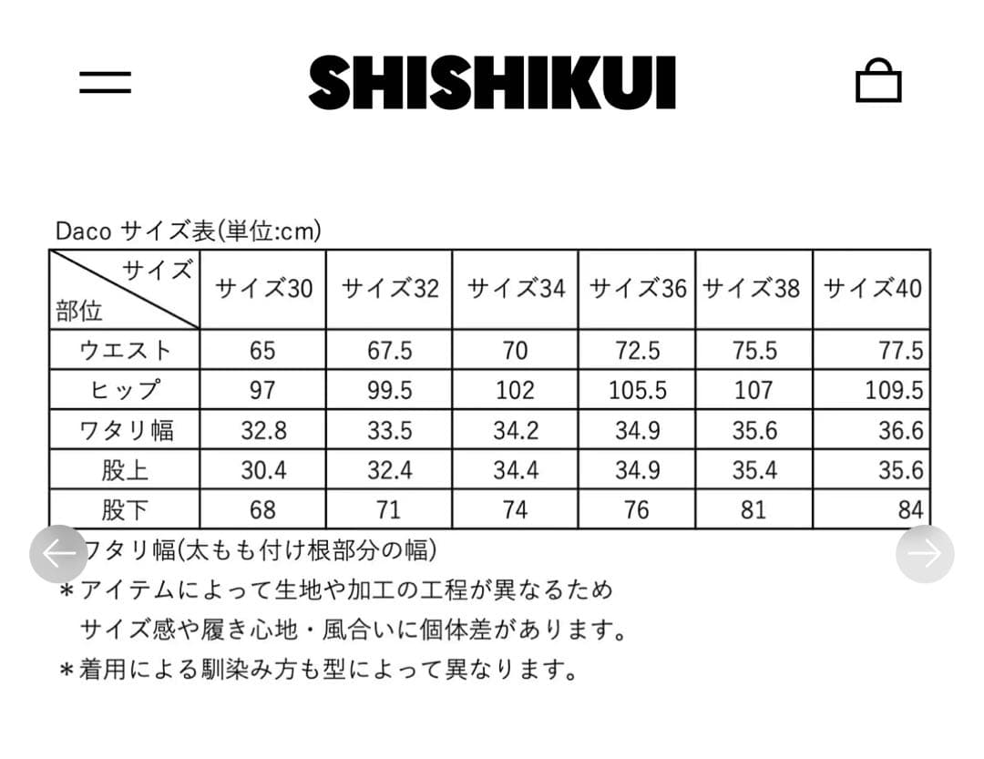 SHISHIKUI Daco / INDIGO 34 シシクイ