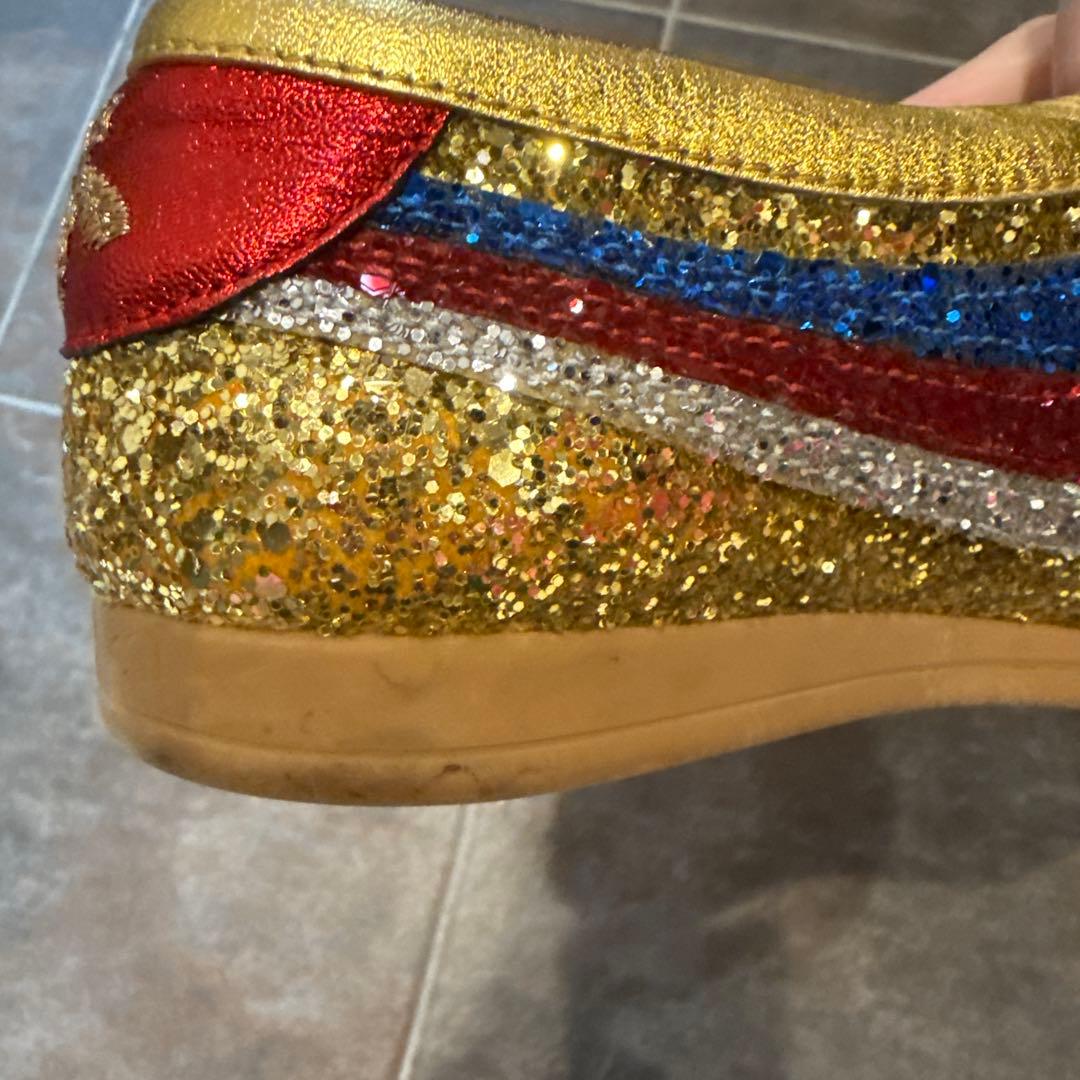 GUCCI グリッタースニーカーハートビジュー スニーカー