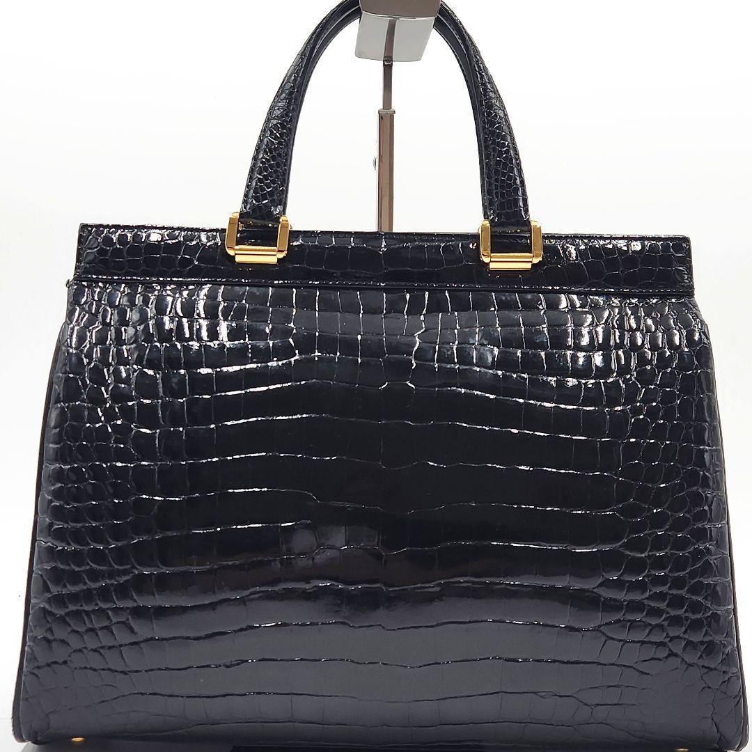 入手困難✨最高級 リアルクロコダイル トートバッグ 鰐革 ターンロック