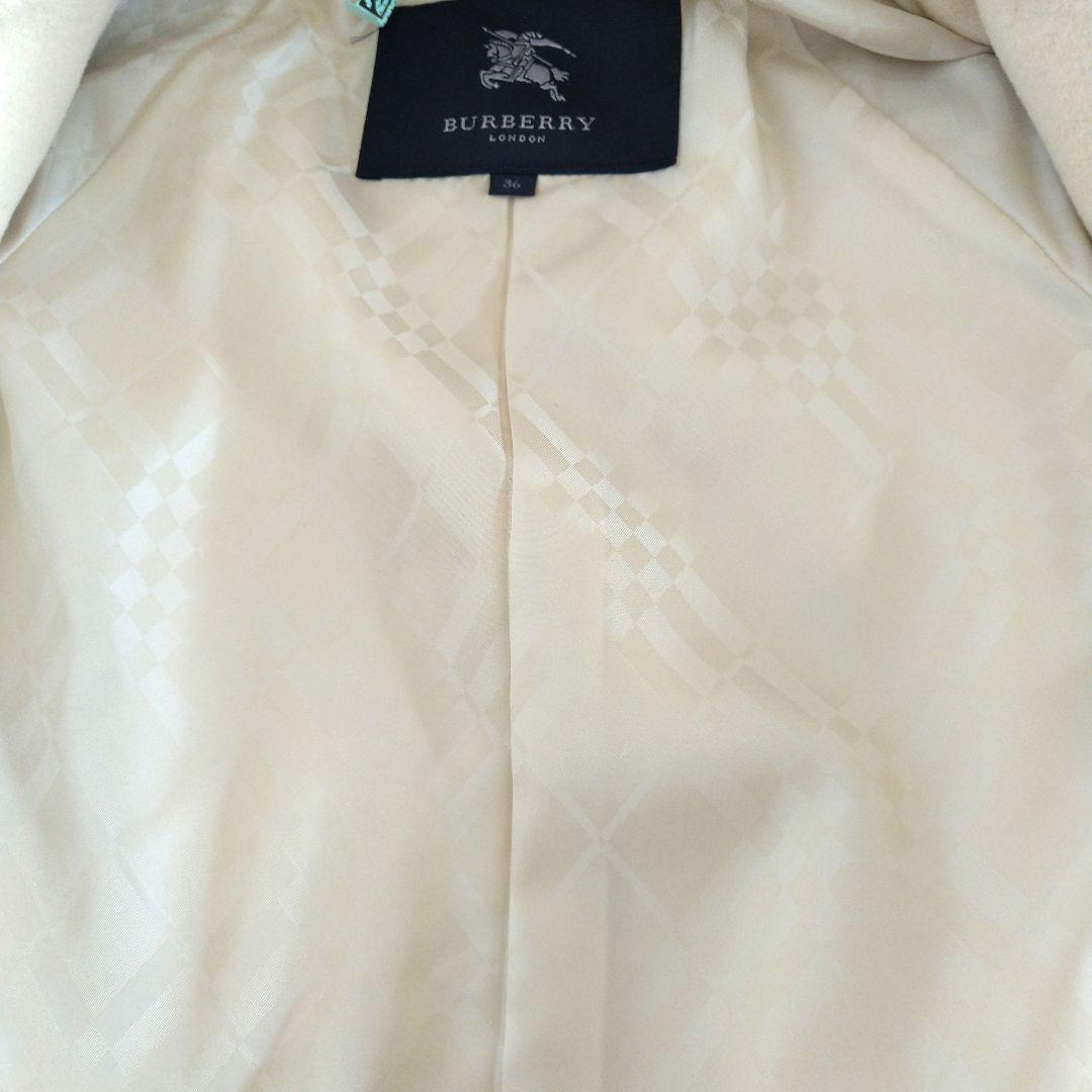 BURBERRY バーバリー アンゴラ混 レディース ロングコート 36