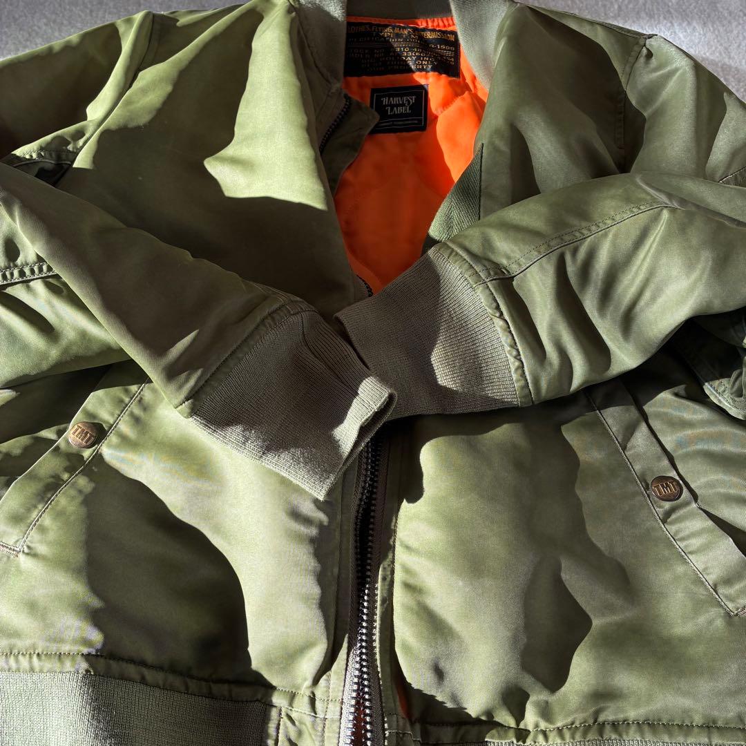 harvest label TMT コラボ　MA-1 フライトジャケット