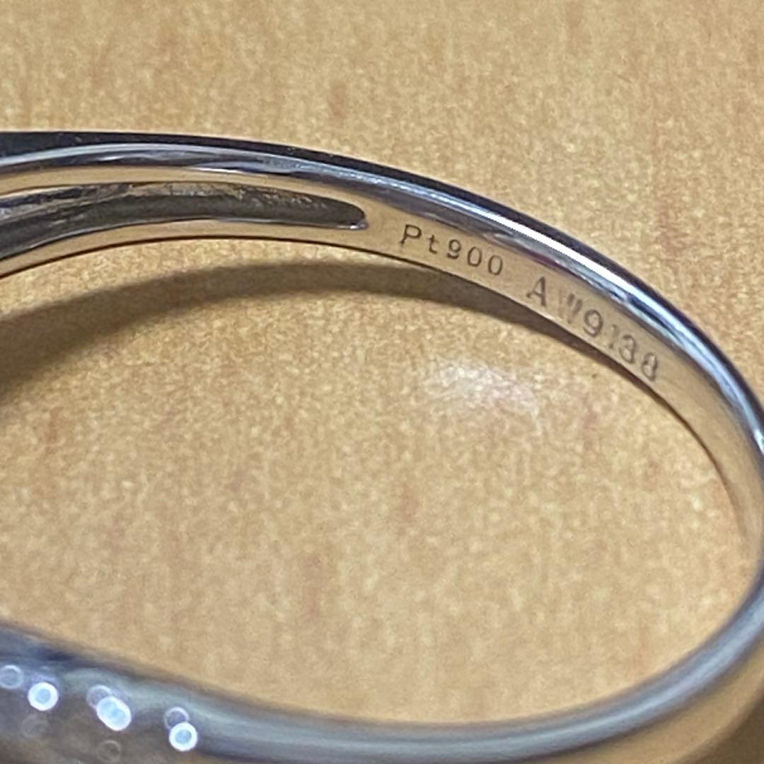 鑑別書付き❣️ピジョンブラッド　ハートシェイプ　ルビーPt900ダイヤモンドリング