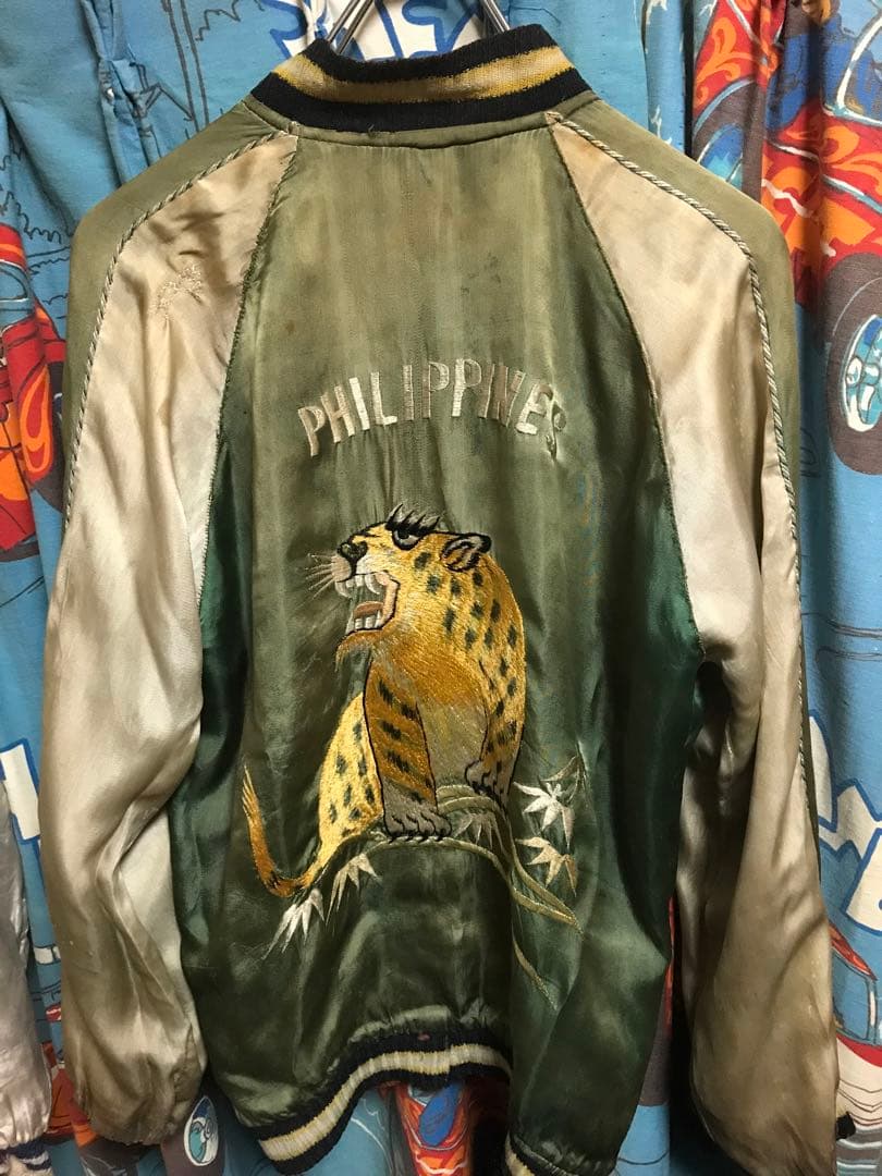 40s 50s 鬼フェード スーベニアジャケット スカジャン ベトジャン