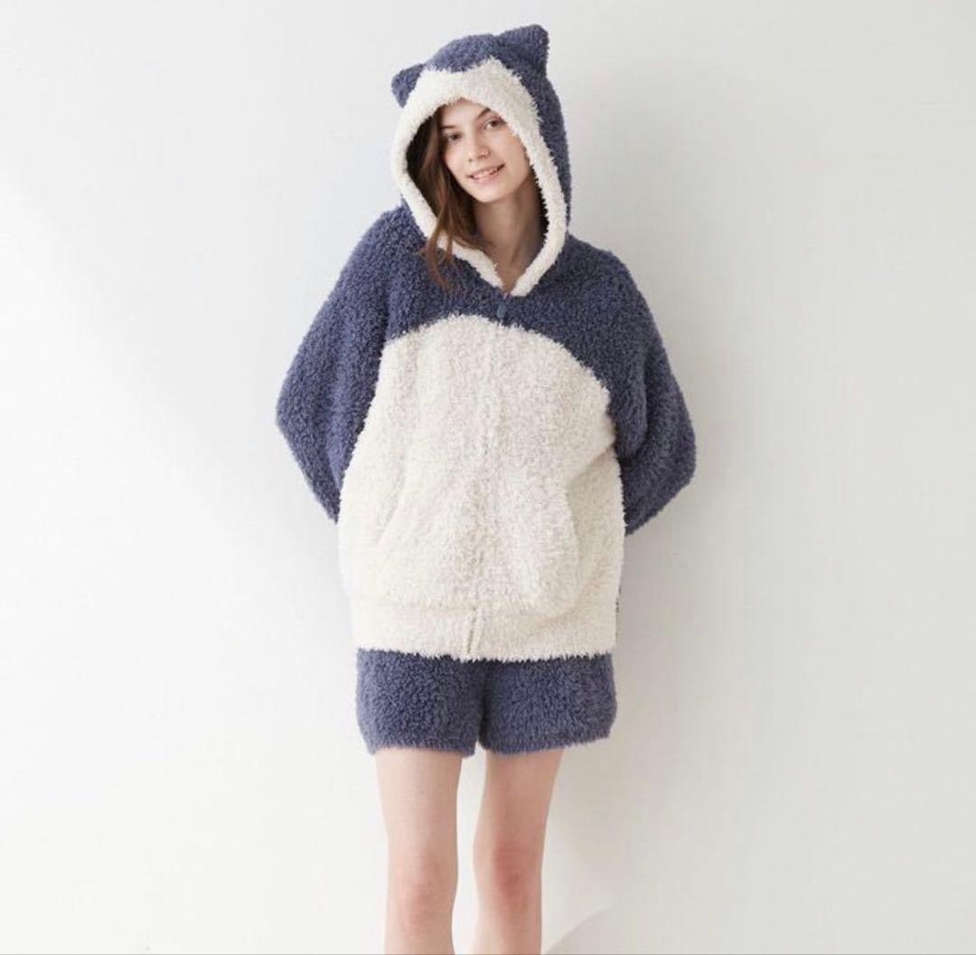 新品 ポケモンスリープ ジェラートピケ カビゴンパーカ&ショートパンツセット